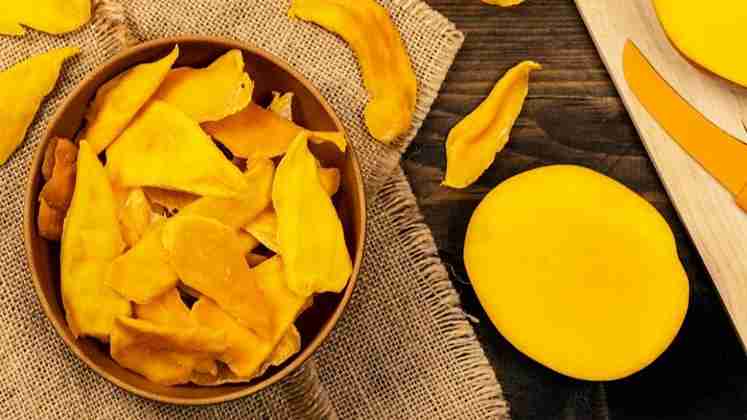 قیمت خرید چیپس میوه خشک انبه با فروش عمده